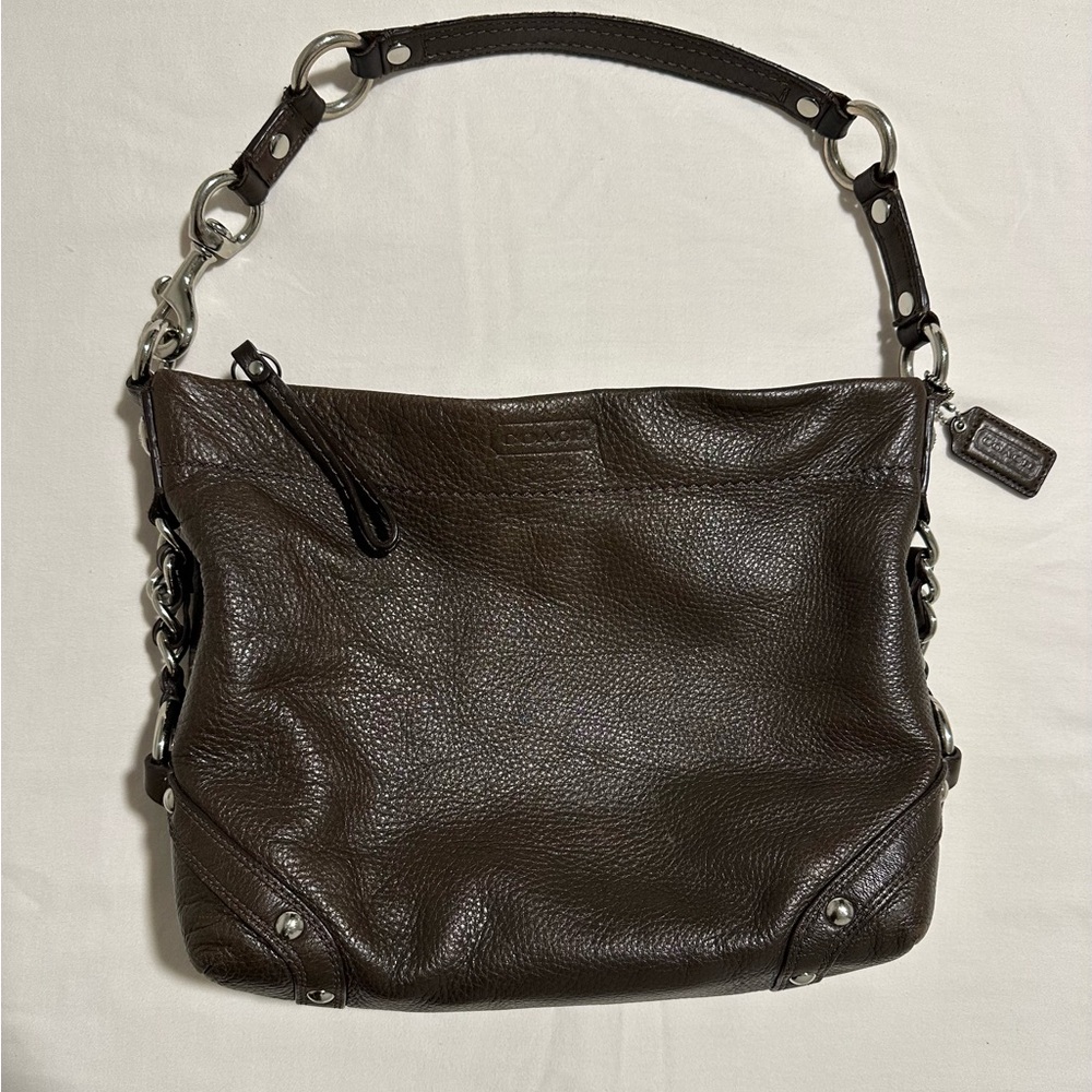 Coach Carly Brown Leather Bag